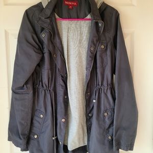 Merona Lined Windbreaker Sz S Gray